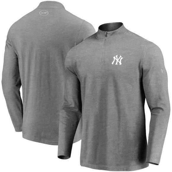 Under Armour Other - New York Yankees Jacket Mens 5XL Pullover 1/4 Zip Gray Athletic Under Armour